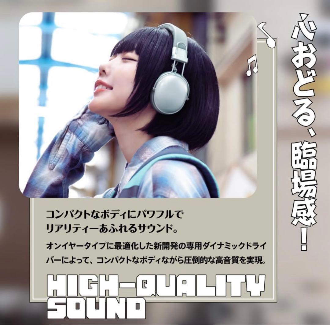 AVIOT WA-Q1 ノイズキャンセリング ワイヤレスヘッドホン折りたたみ 黒