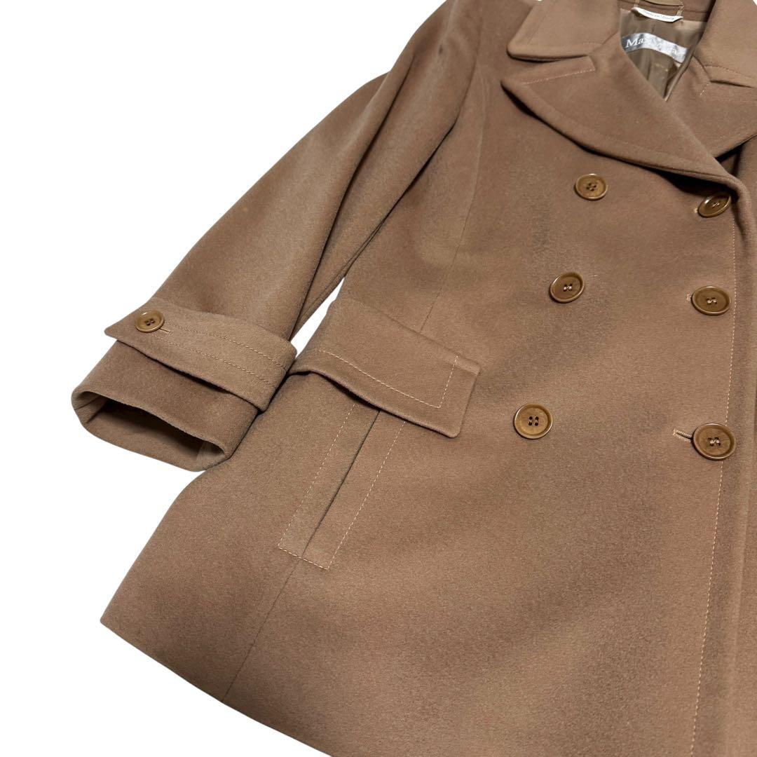 Max Maraマックマーラ　チェスターコート　ダブルブレスト　キャメル　ウール