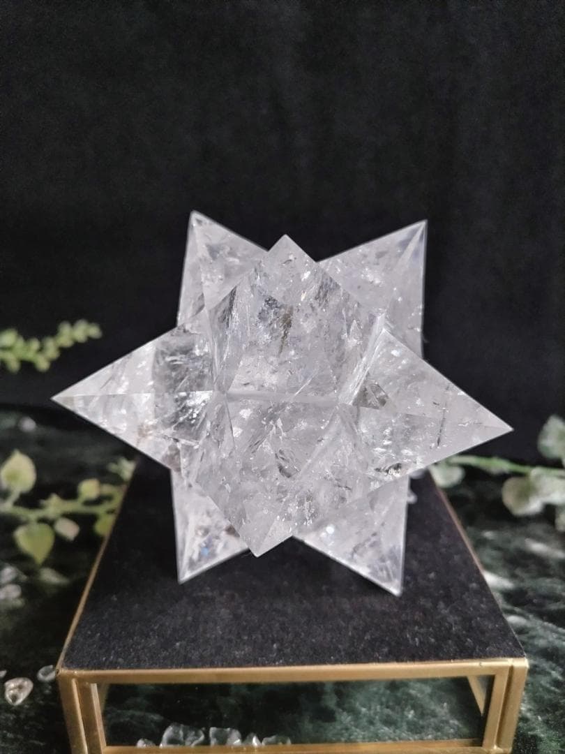 花*種様 レムリアン水晶アステロイド（最長幅9.5cm 、約389g）