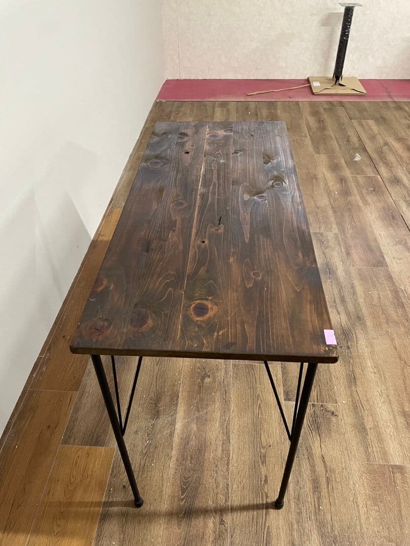 ウォールナット色　カウンターテーブル　幅100cm