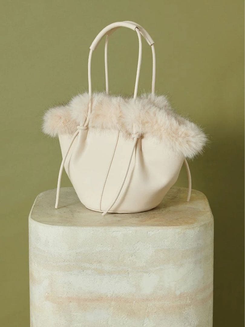 【新品タグ付き】SNIDEL スナイデル ファーバケットバッグ