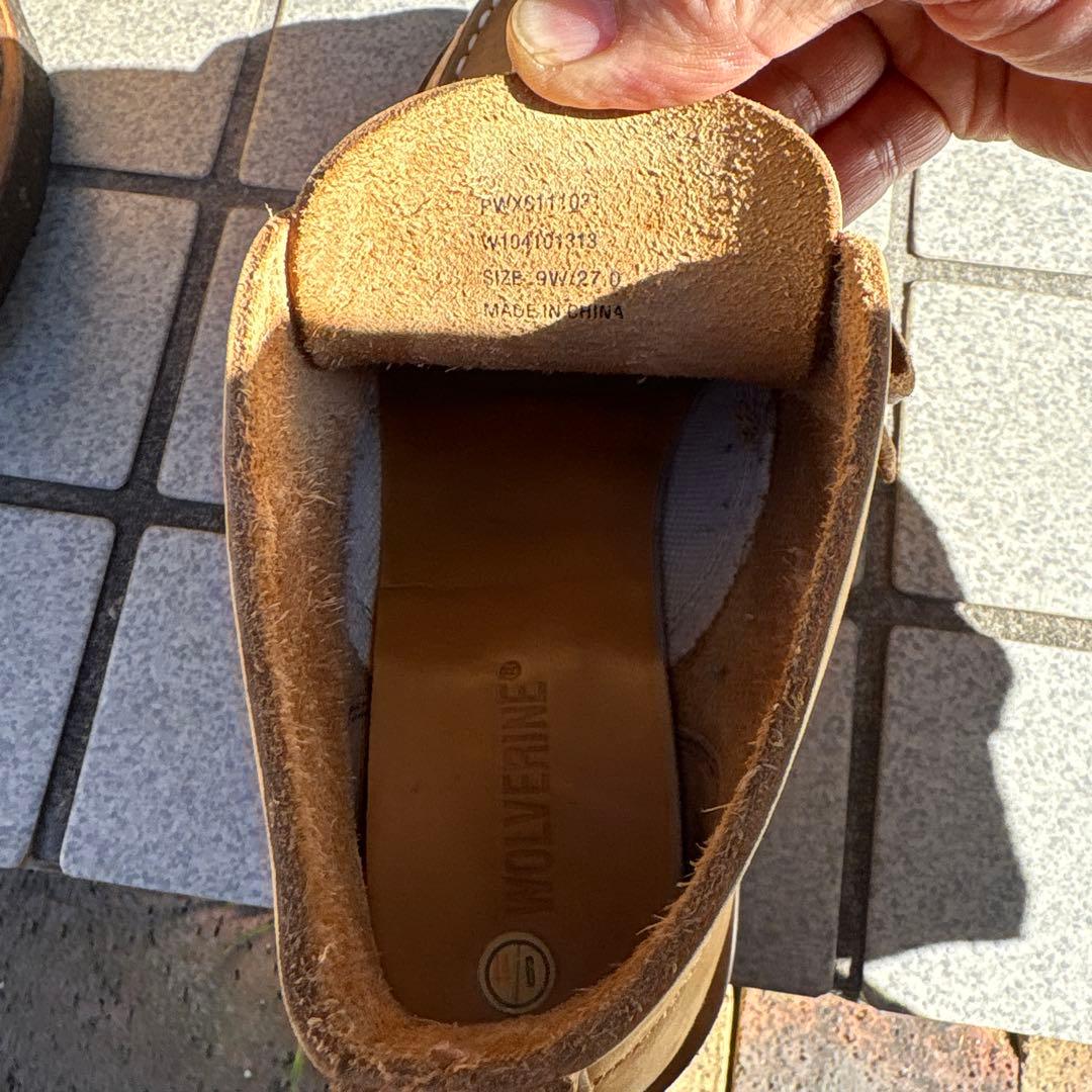 WOLVERINE モックトゥ チャッカブーツ USA製 スエード ワークブーツ