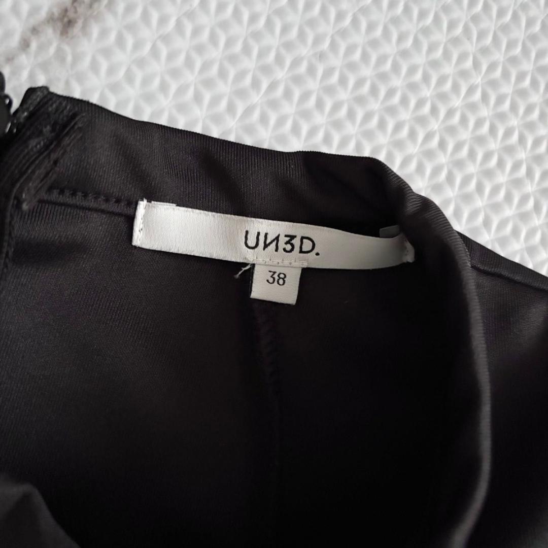 UN3D. シャツドッキングトップ　ブラック　黒　アンスリード　スウェット　長袖