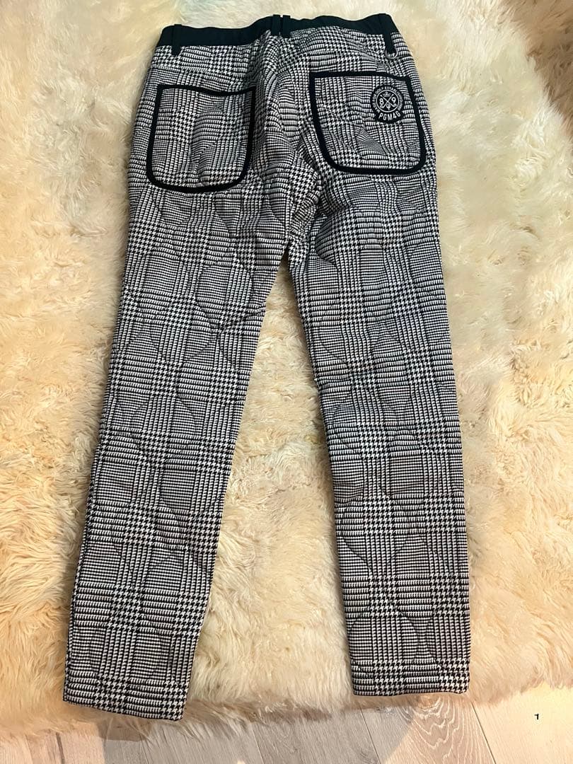パーリーゲイツ　暖か中綿入りグレンチェックゴルフパンツ　サイズ4
