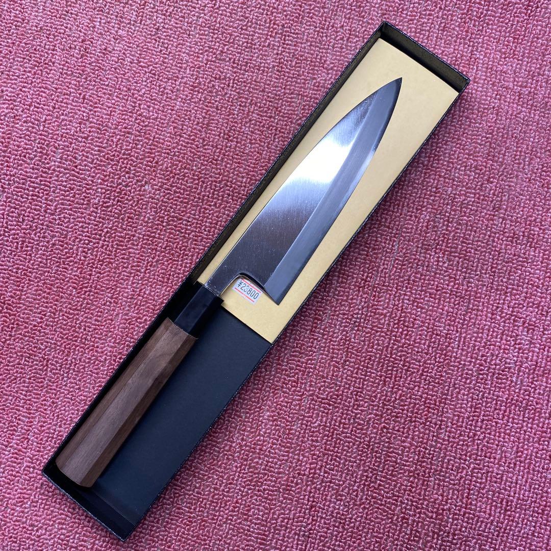 青二鋼　薄出刃包丁　165㎜　5.5寸