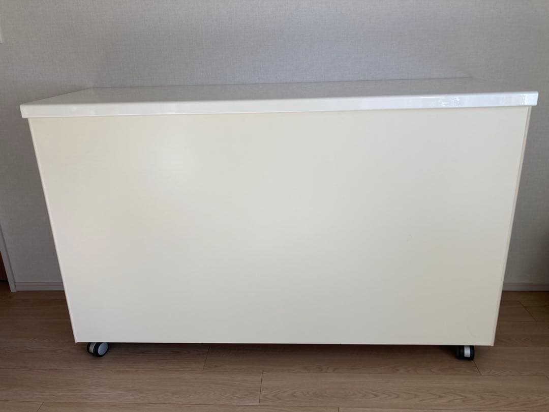 みみみんパモウナ キッチンカウンター 140㎝ キャスター付き 食器棚