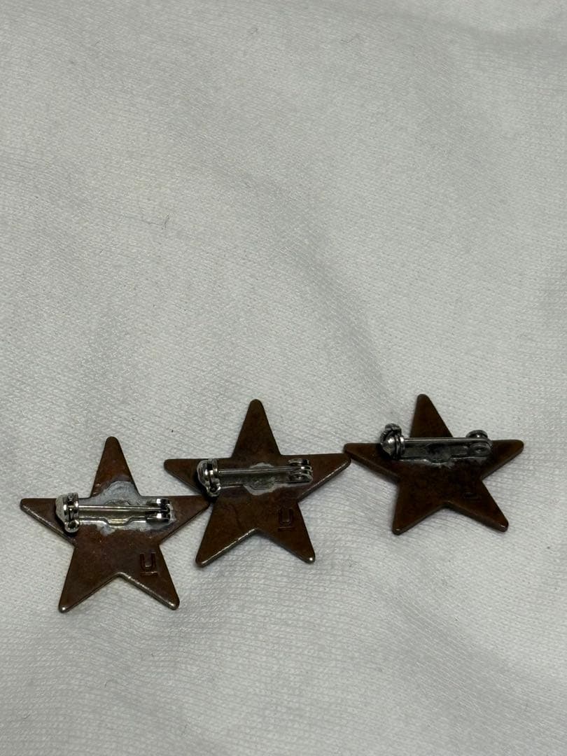 UNDER COVER 初期星型ピンズ　赤　青　黄