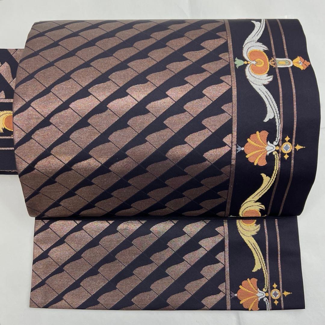 Yukiko様　　　　　　正絹　9寸名古屋帯　モダン幾何学