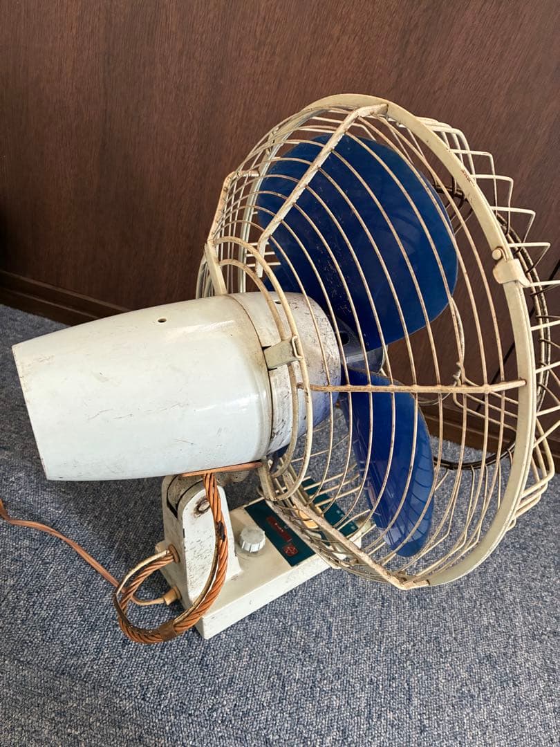 National 扇風機 F-30UL 3枚羽 ブルー 壁掛け 昭和レトロ