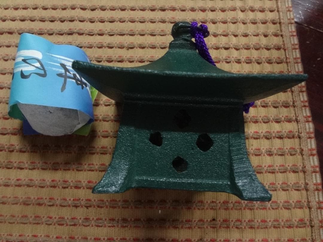 南部鉄器　風鈴　あずまや風鈴合掌造　大サイズ　未使用品