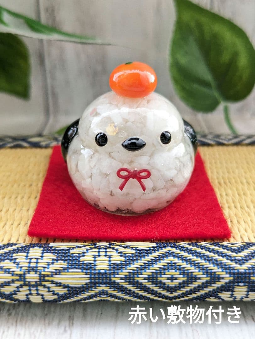 【きらっと】顔付き！かがみもちちゃん形オルゴナイト☆他３点