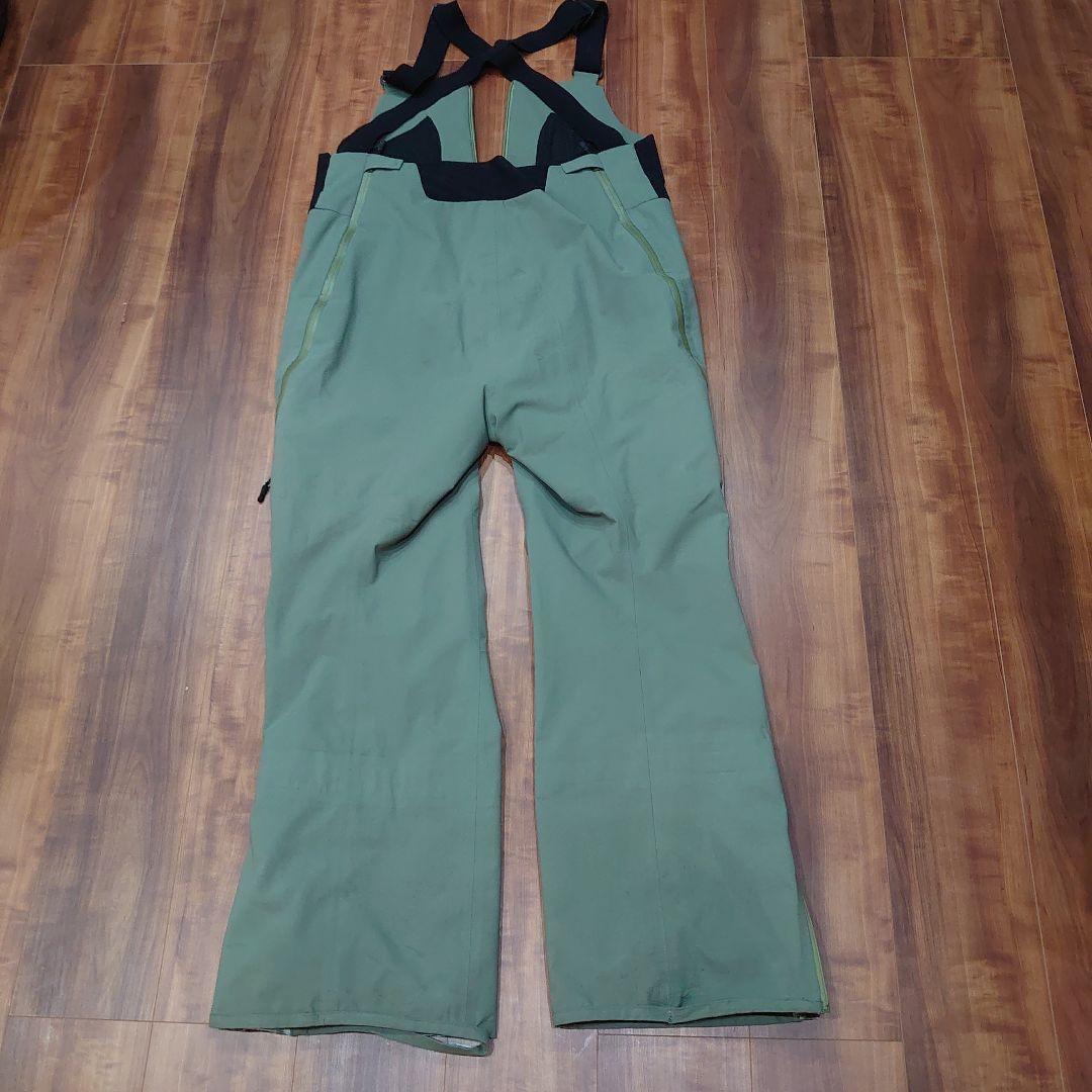 unfudge　PEEP BIB PANTS ビブパン　XL オリーブグリーン