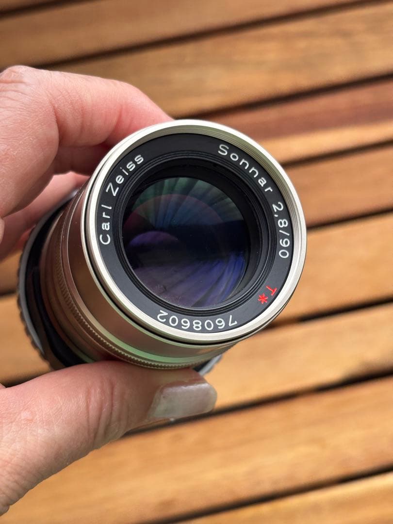 お値引OK ★アダプター付Carl Zeiss Sonnar 90/2.8作例有