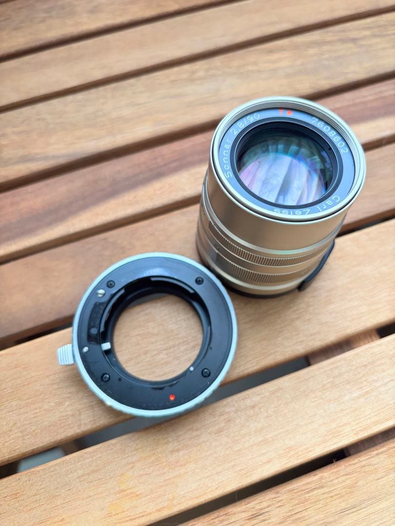 お値引OK ★アダプター付Carl Zeiss Sonnar 90/2.8作例有