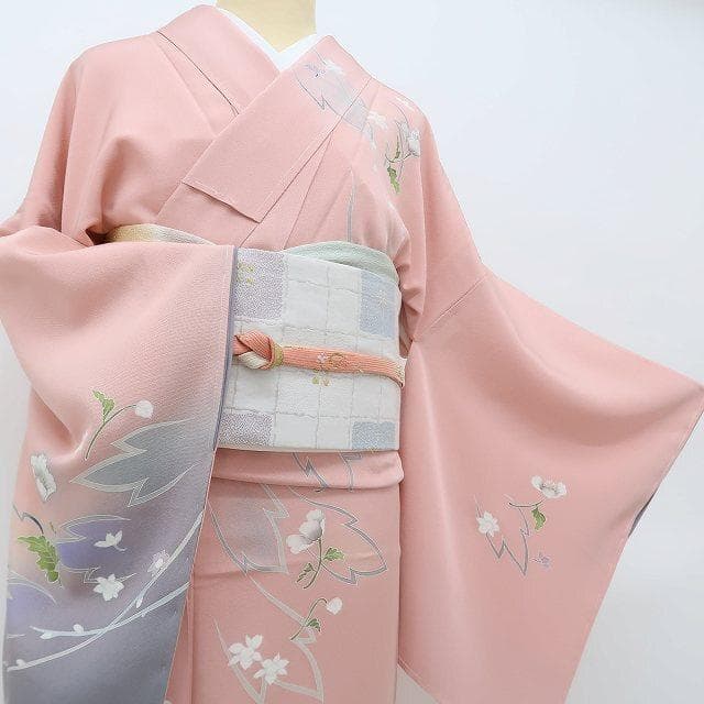 新品 仕付け糸付き 丹後ちりめん 正絹 着物 訪問着 B-13