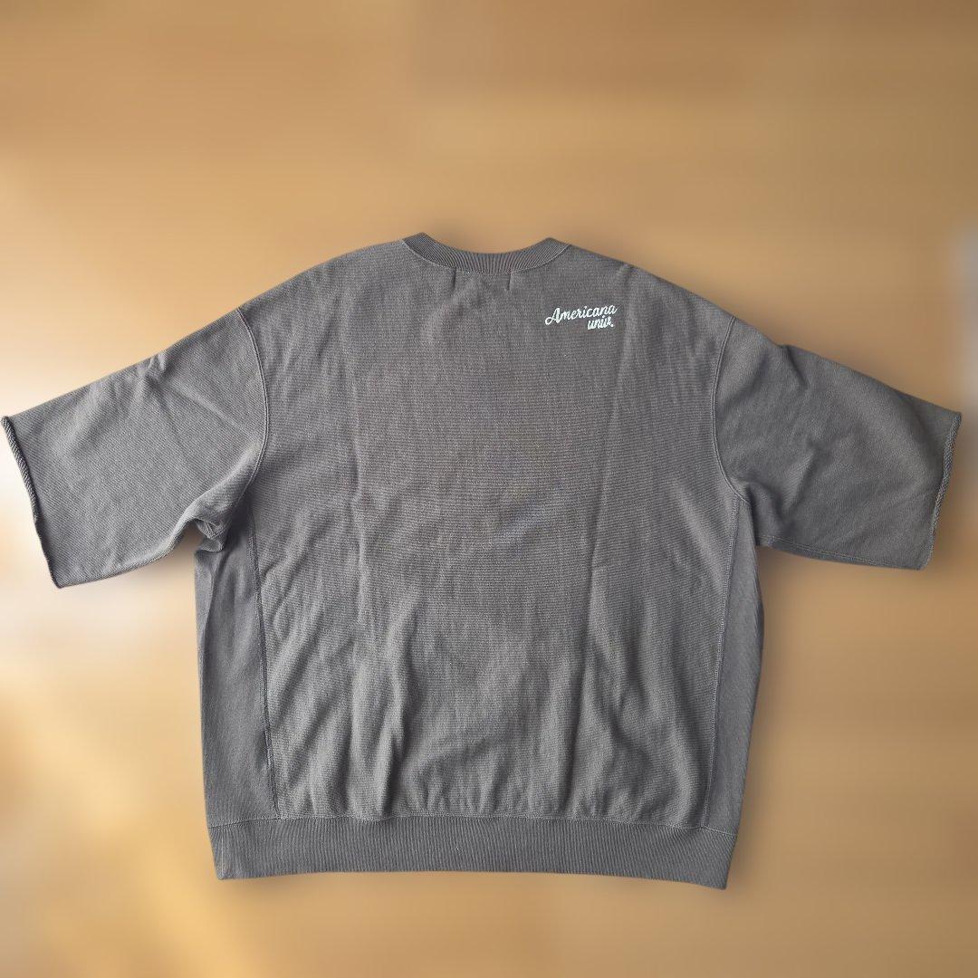 アパルトモン別注　Americanaハーフスリーブ　スウェット　カットオフ