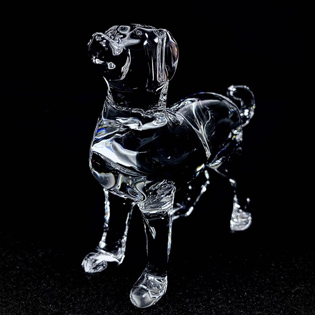 【美品】 Baccarat バカラ クリスタル フィギュリン 犬 干支 戌