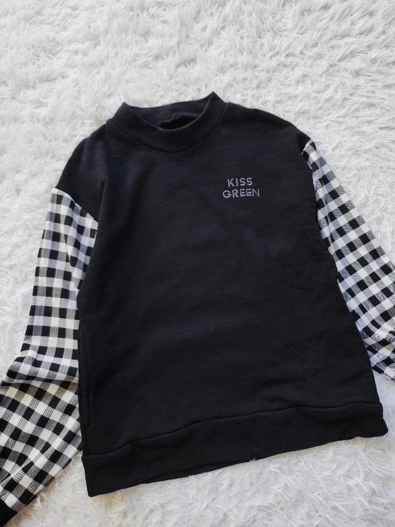 キスオンザグリーン　チェック柄切り替え　セットアップ　ゴルフ