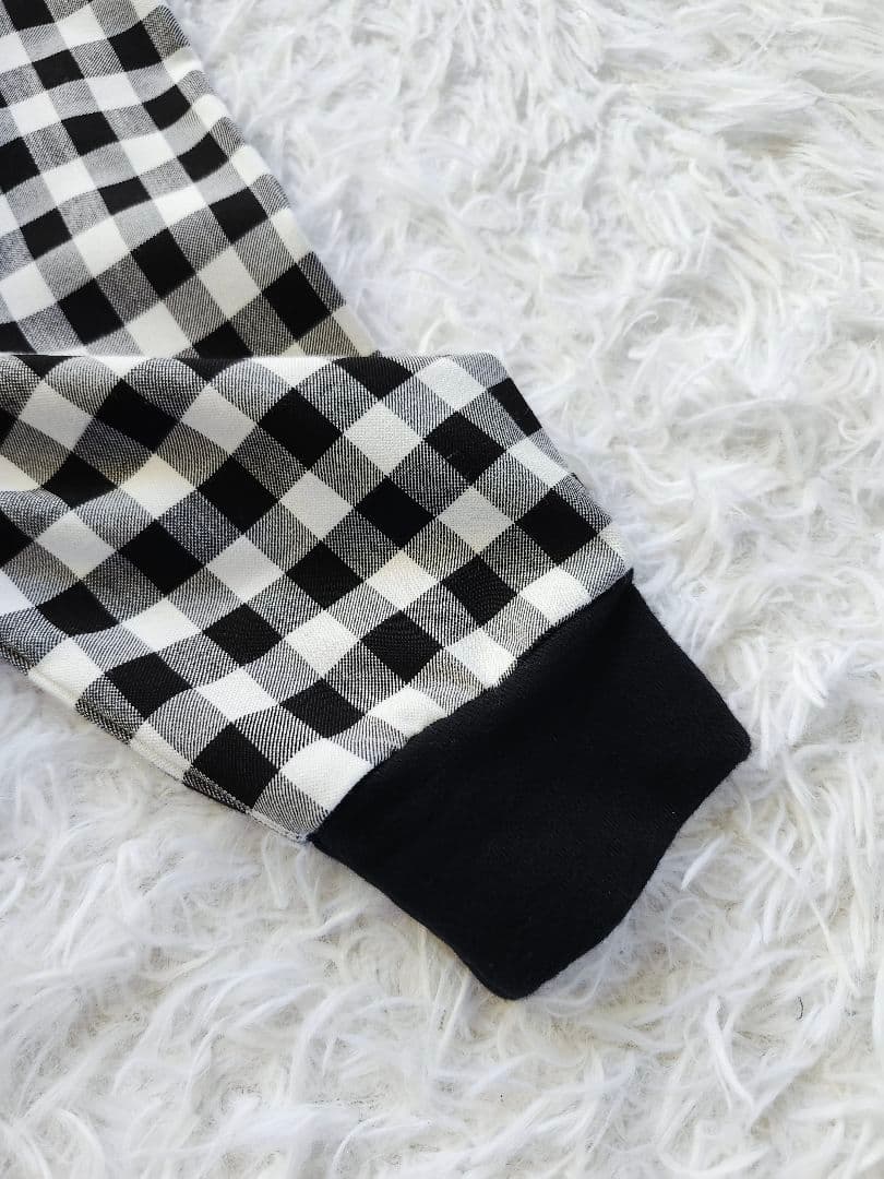 キスオンザグリーン　チェック柄切り替え　セットアップ　ゴルフ