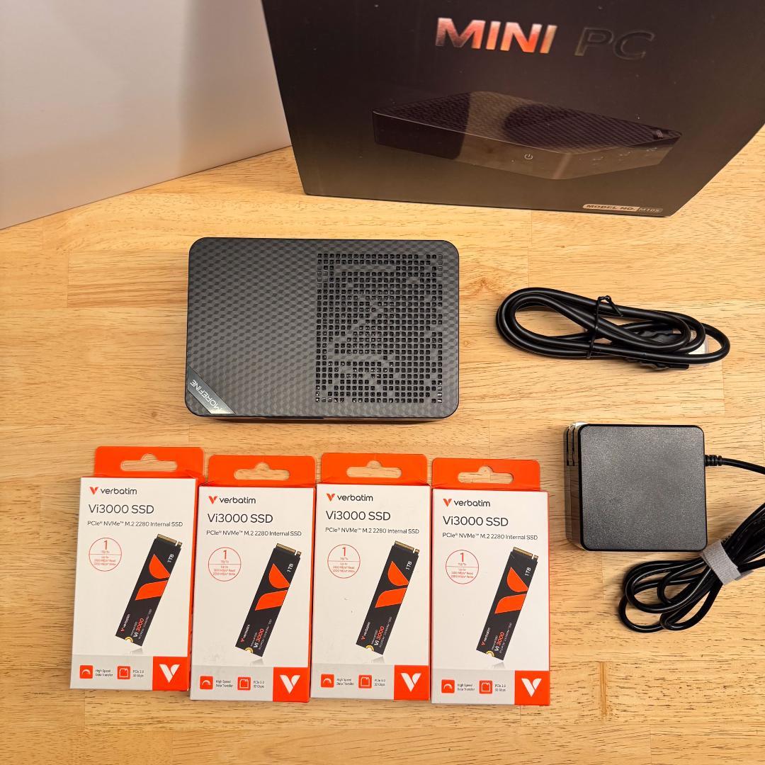 ミニPC MOREFINE M10S MINI NAS N150 - 4TB NVME