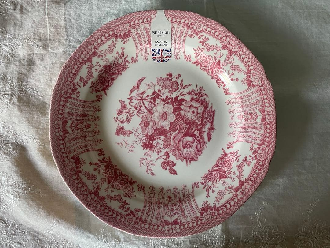 Burleigh 復刻フローラプレート21.5cm 2枚