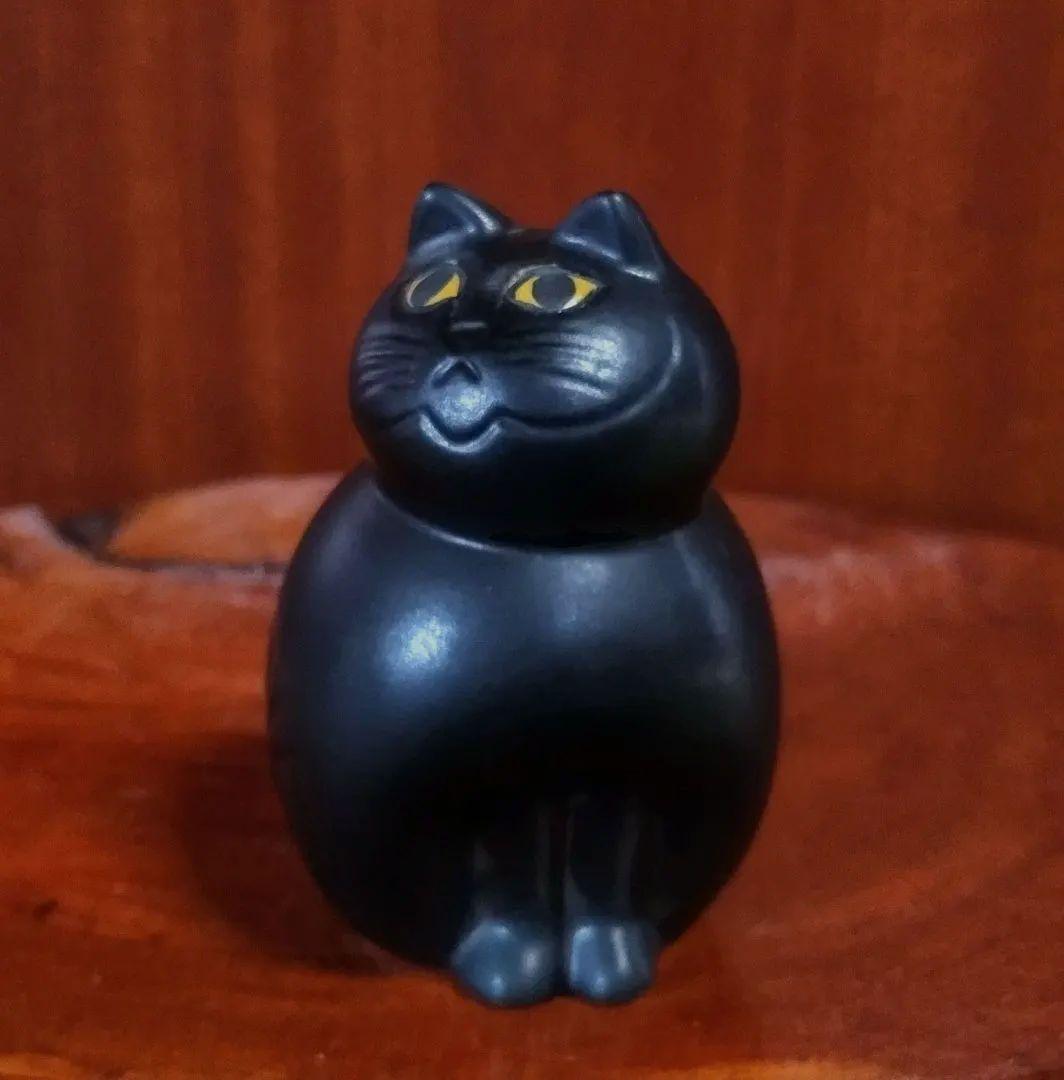 リサラーソン ミアミニ オールブラック 深溝 北欧 美品