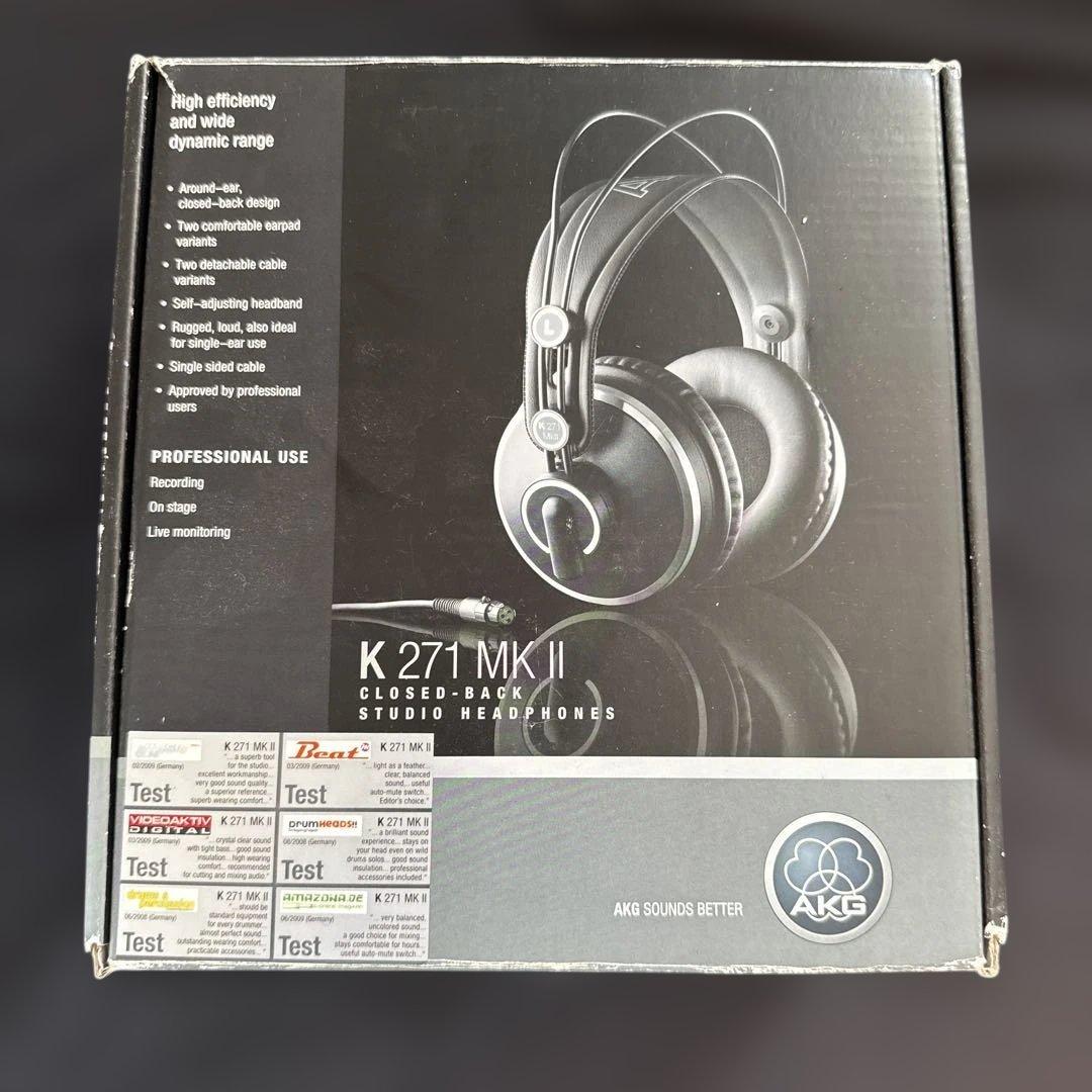 AKG K 271 MK II 2 有線ヘッドホン ブラック