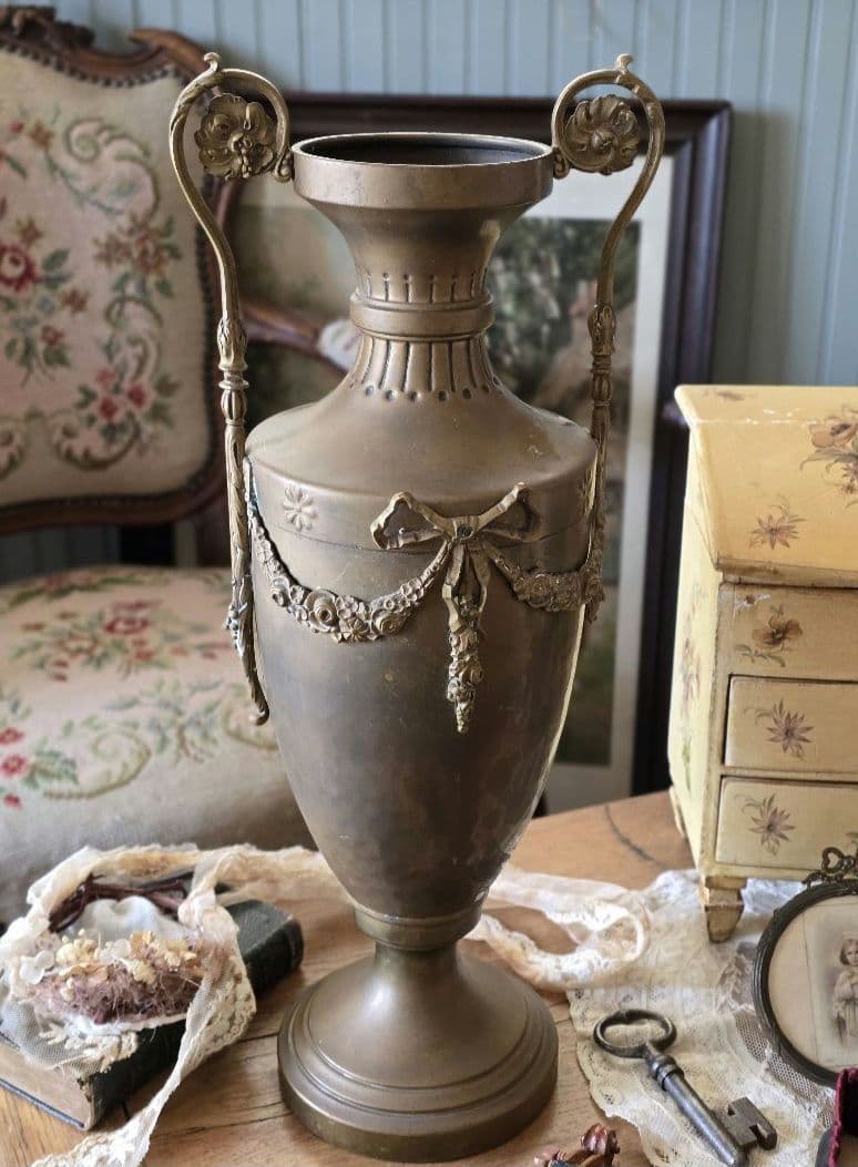 マリン　アンティーク　真鍮　フラワーベース