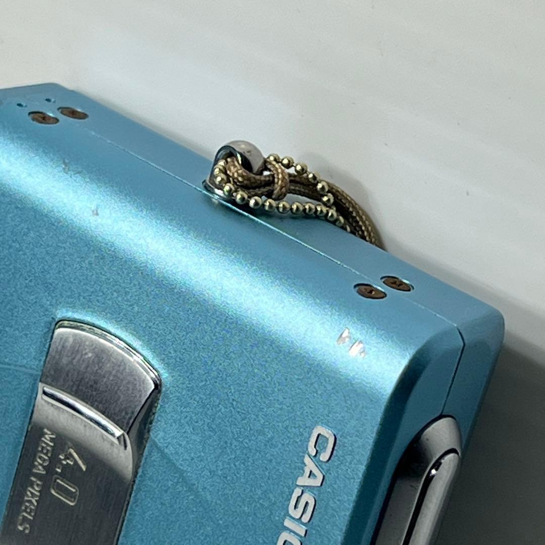 おまけ付き カシオ動作品CASIO EXILIM EX-Z40 ブルー水色