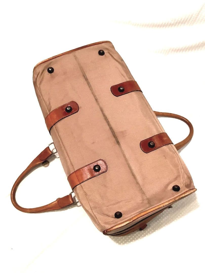 最終値下lancel ランセル　ベージュトラベル バッグ 中型