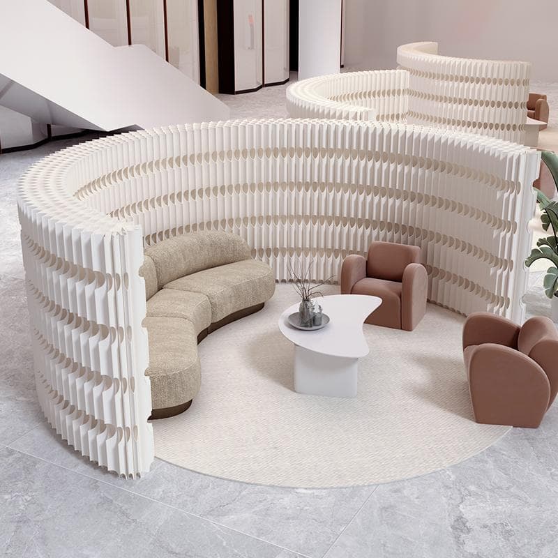 パーテーション間仕切り折り畳み式高さ2ｍ長さ3ｍ-4ｍ組立不要ついたて目隠し