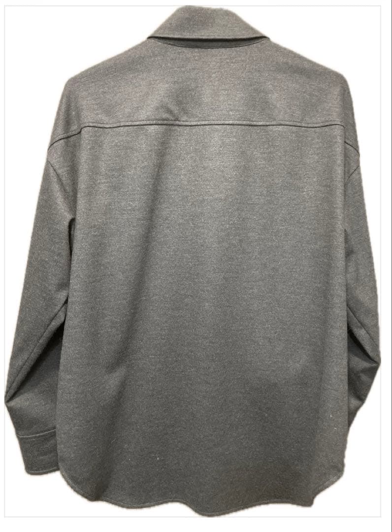 Theory 美品2025AW 今期　グレー 長袖シャツジャケット