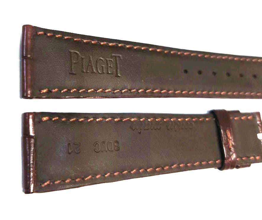 【正規品未使用】上質ワニ革ベルト　21-18ミリ　ピアジェ