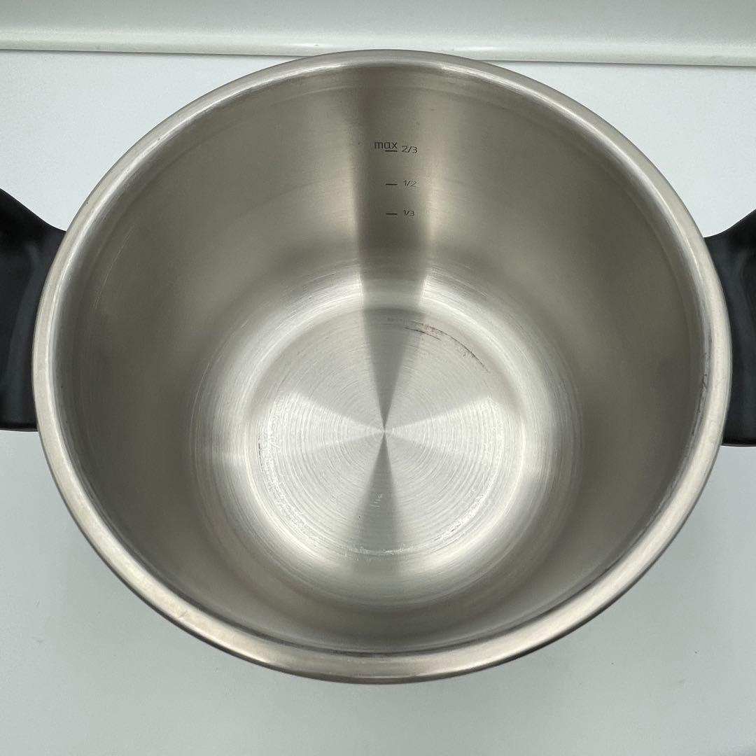 極美品　T-fal 圧力鍋 クリプソ　6L 中カゴ付き