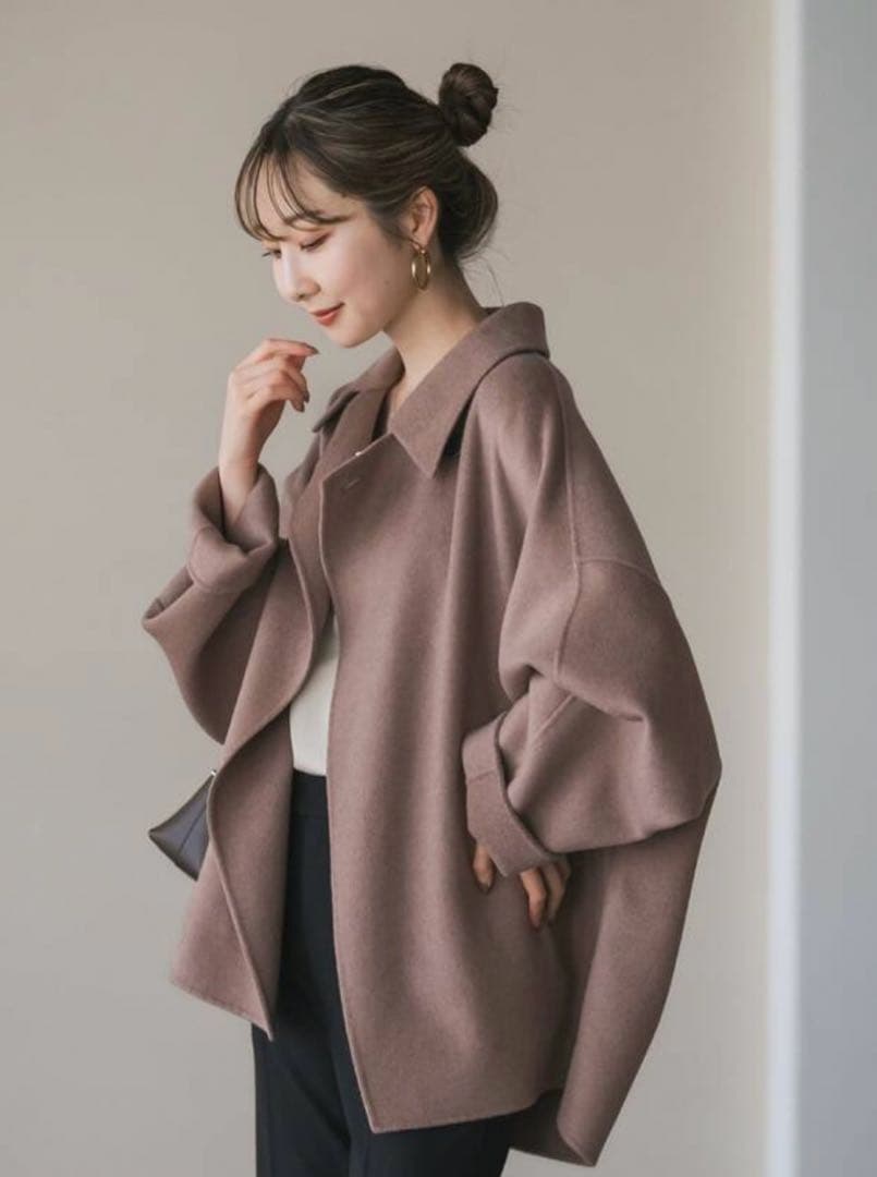 本日限定値下【noble】super160s リバードルマンショートコート　38