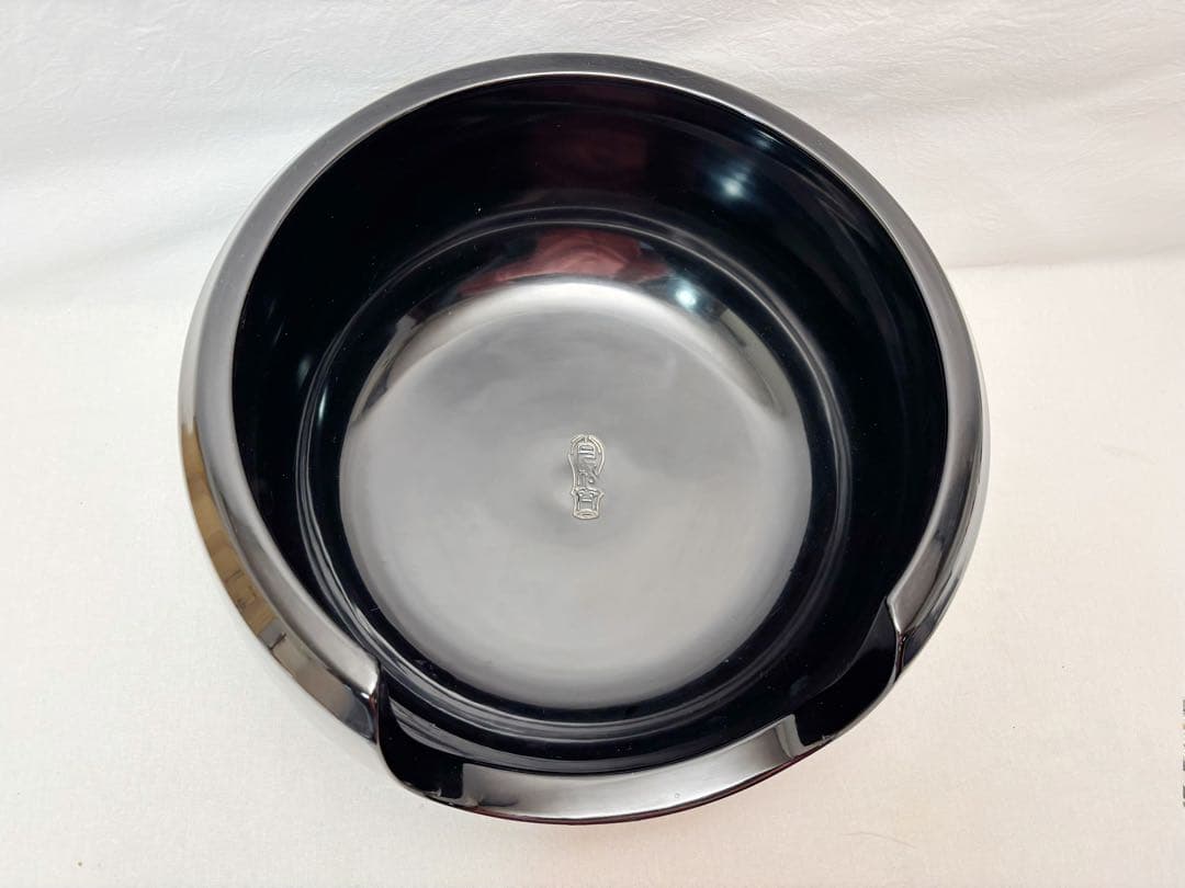 ほぼ未使用 茶道具 月松斉造 黒真塗土風炉 面取風炉 尾張常滑 陶印灰匙共箱