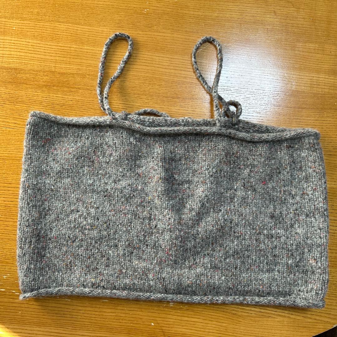 かぐれ　カラーネップアルパカニットキャミソール