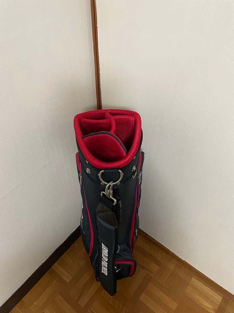 アーノルドパーマー キャディバッグ 紺色×赤色