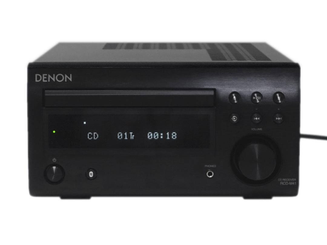美品 DENON RCD-M41 CDレシーバー ブラック 2024年製 動作品
