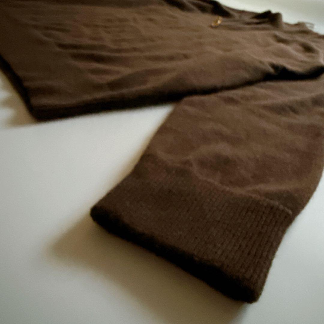 カシミヤ100✨イタリア製 Dominique France ハーフジップニット