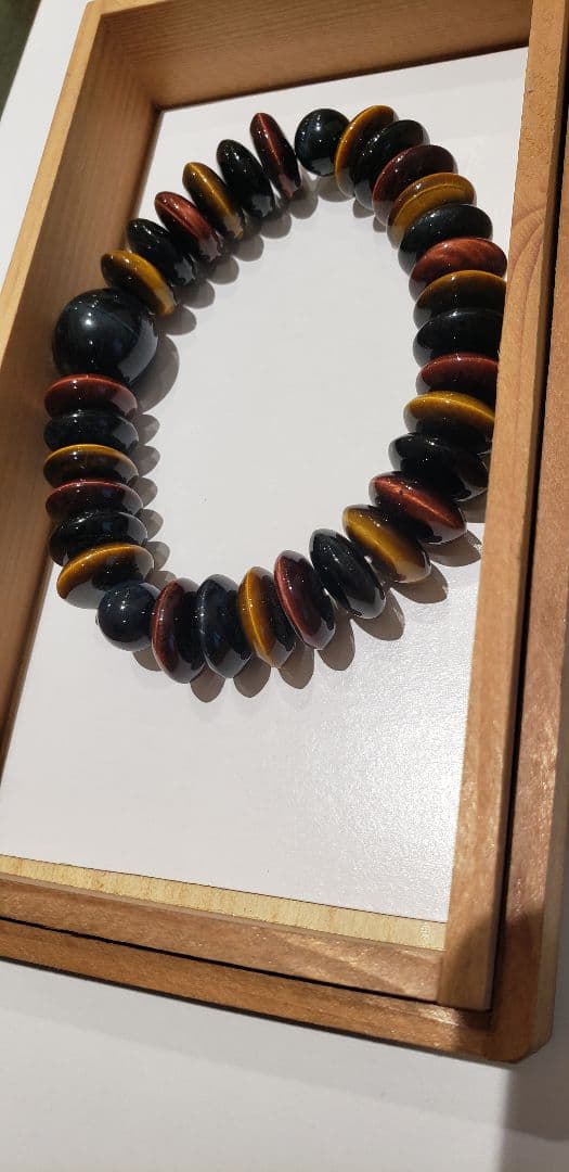 平玉虎目ブレスレット