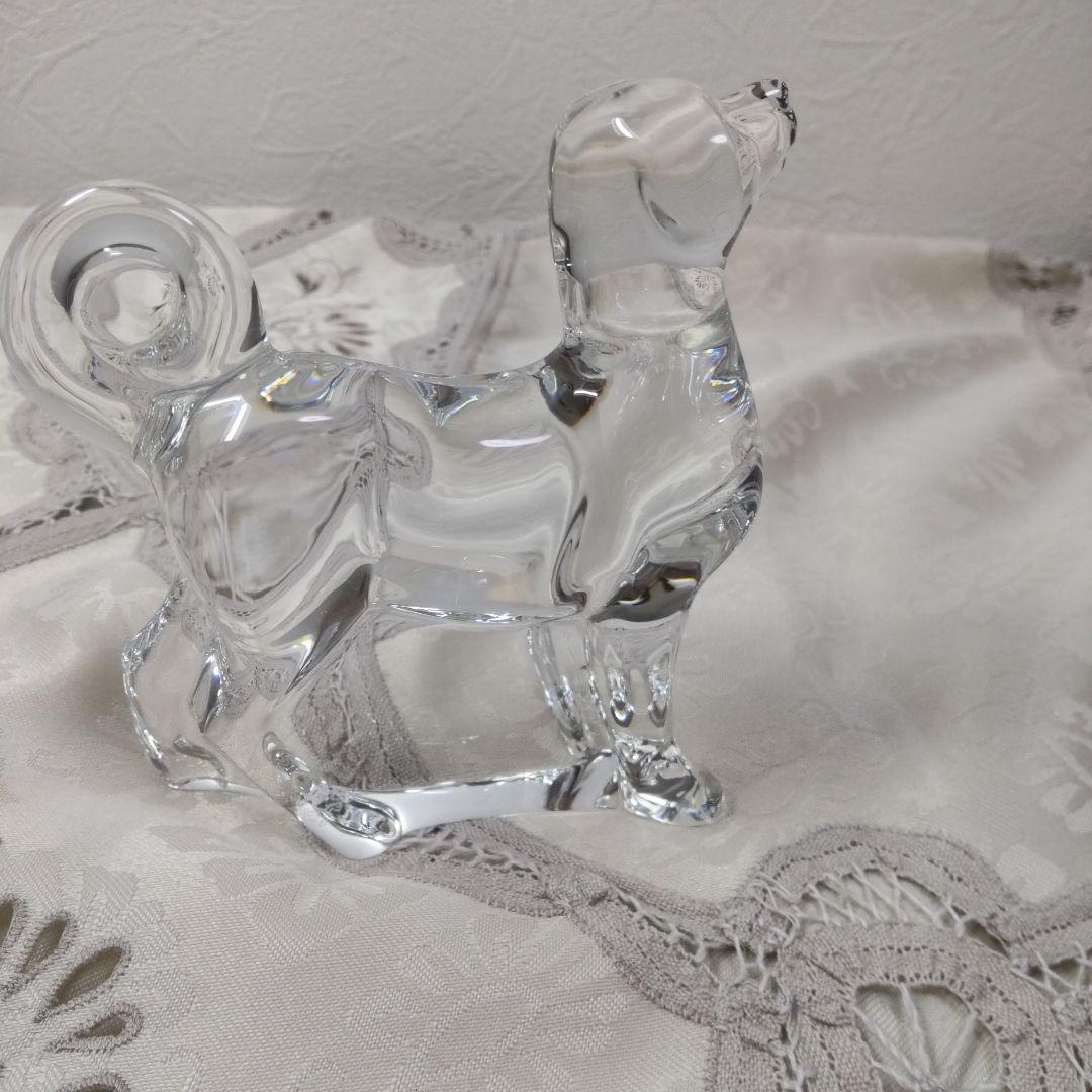 Baccarat クリスタル 犬 置物