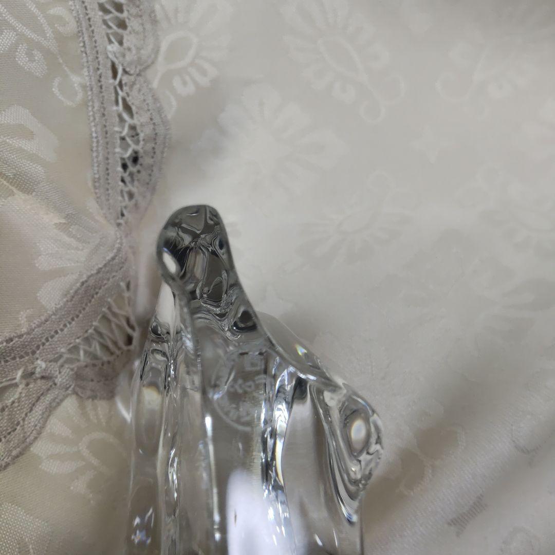 Baccarat クリスタル 犬 置物