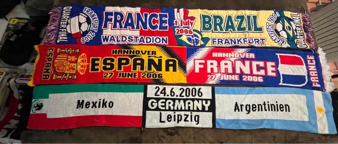 2006ドイツワールドカップ　現地だけ　マッチデーマフラー　14本