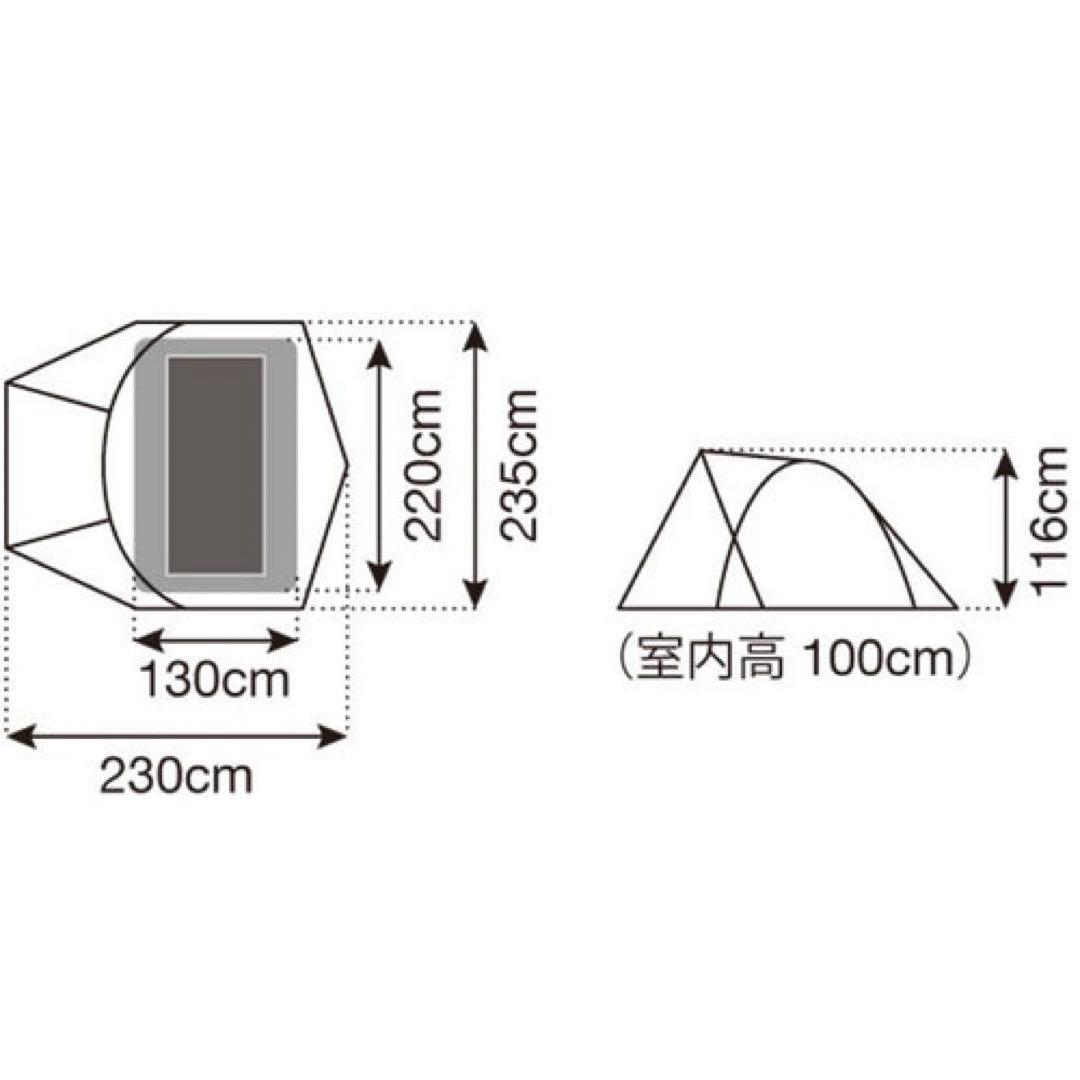 【新品】スノーピーク ミニッツドーム Pro.air 1 グランドシート付