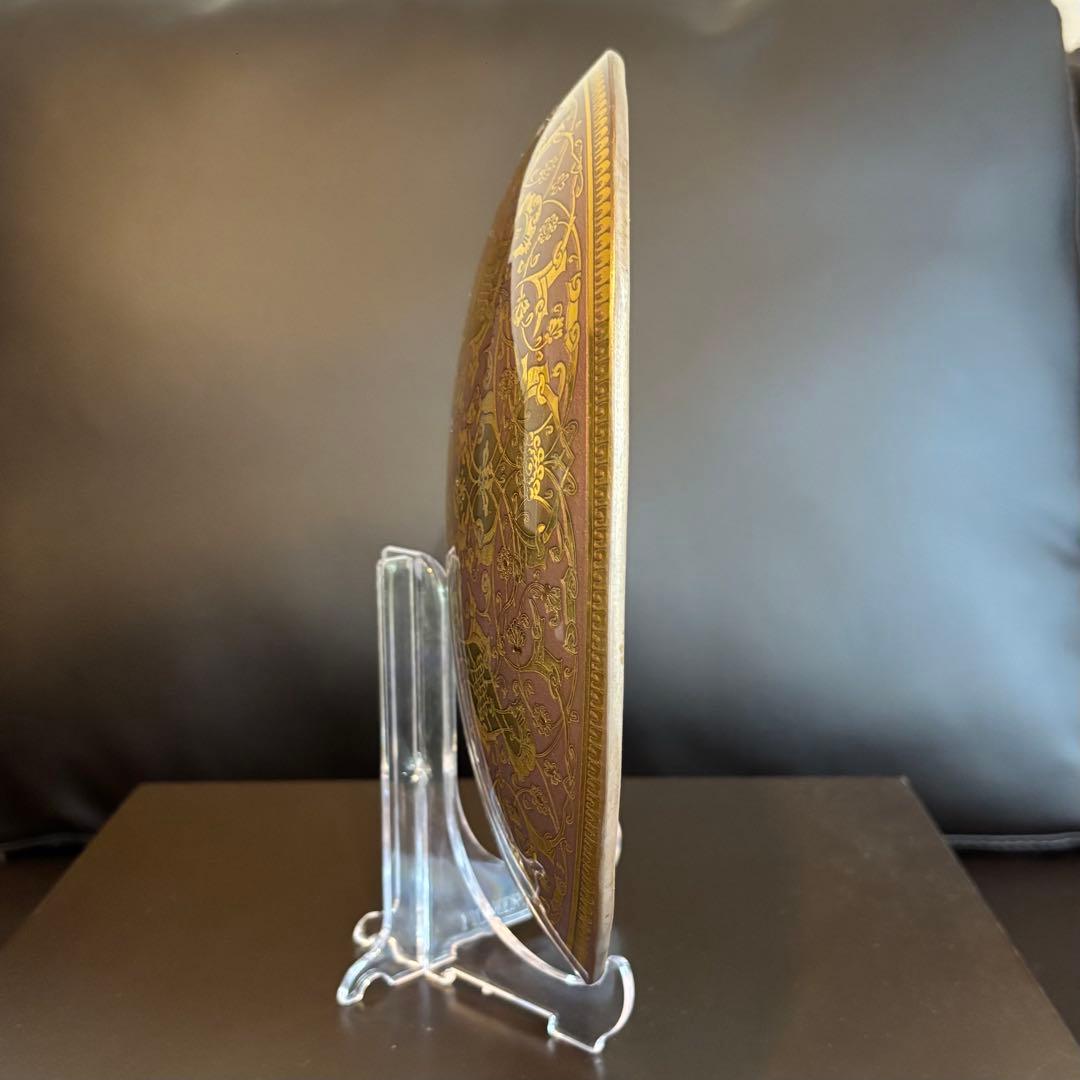 Paşabahçe(パシャバチェ) 装飾皿 24金レリーフ 限定品