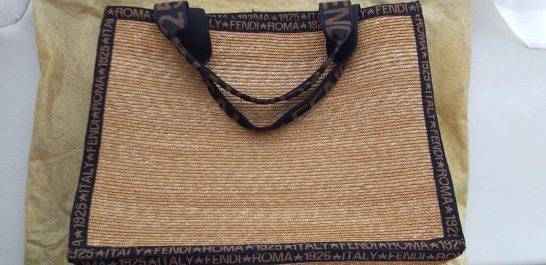 FENDI 1925 ゴールド かごトートバッグ