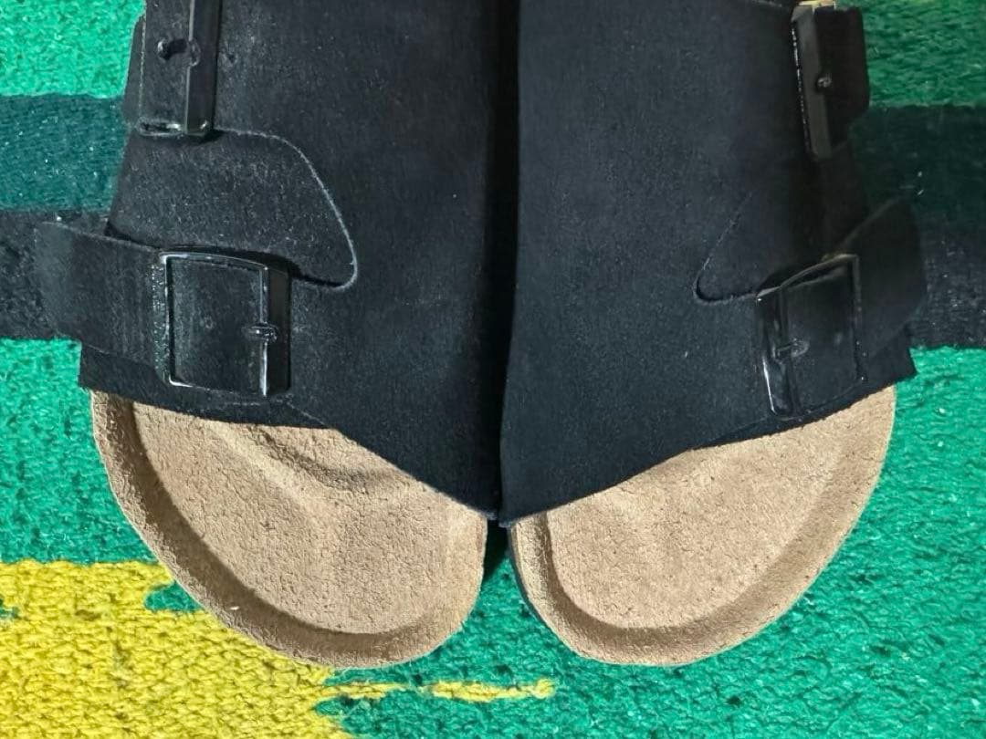 未使用 ビルケン チューリッヒ スエード ブラック ナロー 23cm