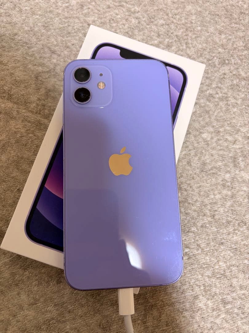Apple iPhone 12 パープル　箱付き