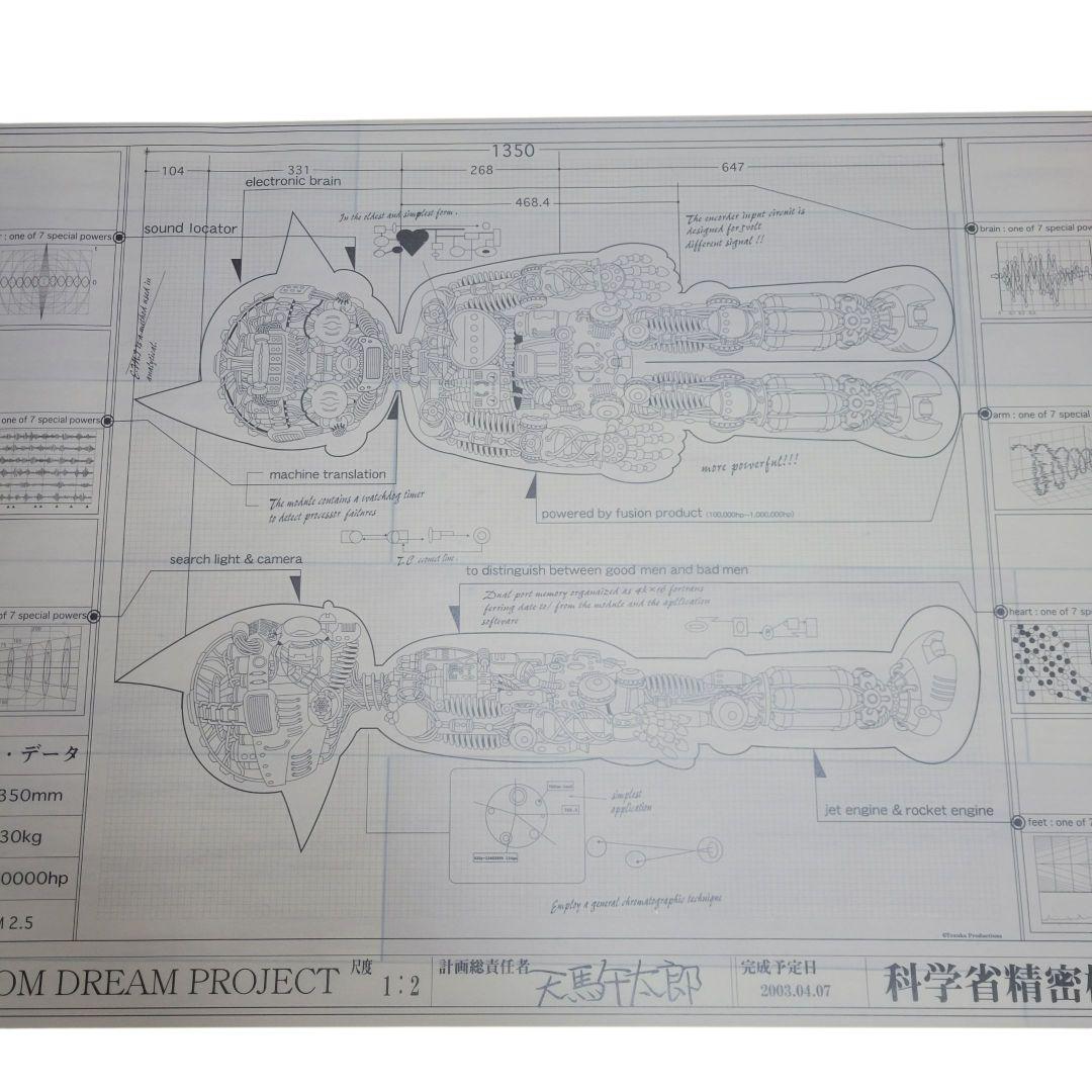 【希少】鉄腕アトム ATOM DREAM PROJECT 天馬午太郎 設計図